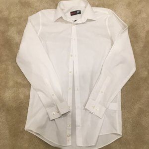 J. Ferrar Mens White Long Sleeve